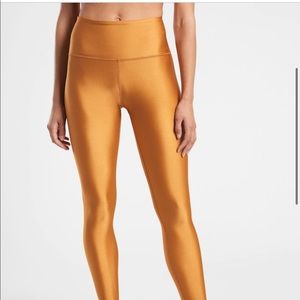 Athleta Elation Shine Tight Small NWT Tuscan Gold